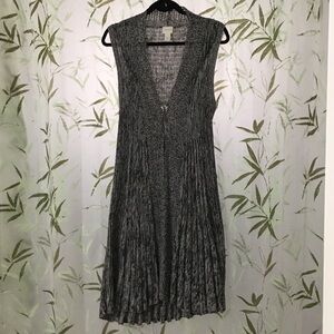 Chico’s Long Gray Sleeveless Vest